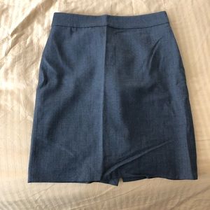 JCrew Wool Gray Pencil Suit Skirt